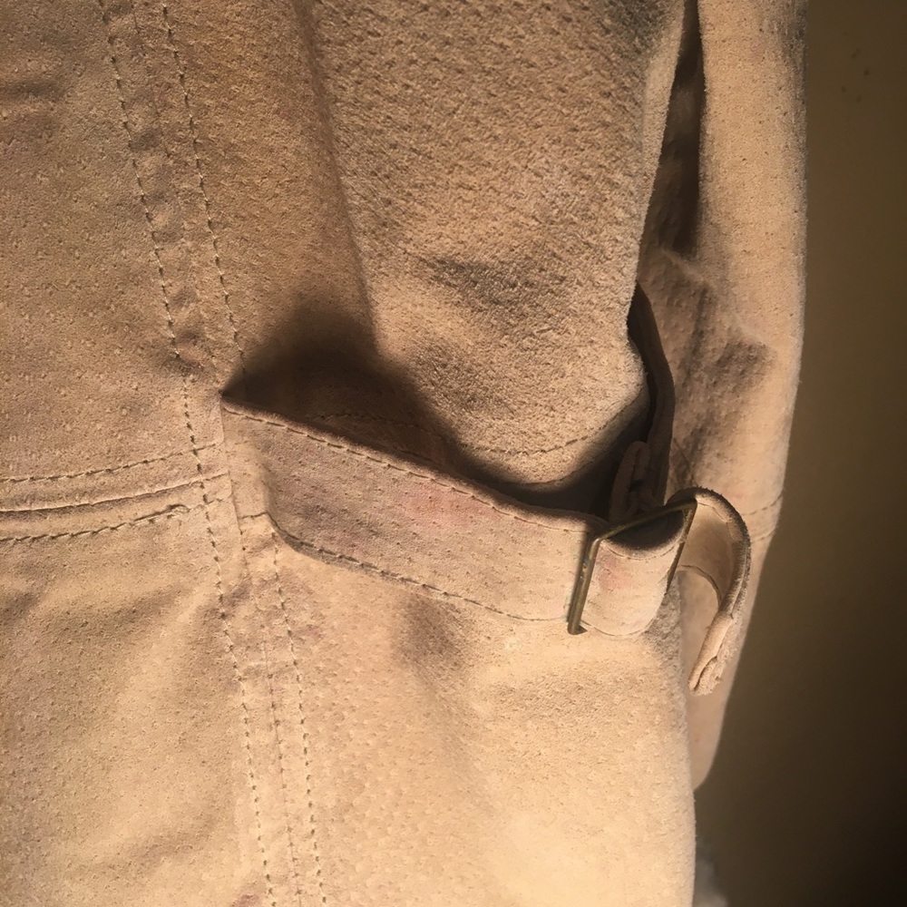 Tan genuine leather Pacific Trail coat size Large - Picture 4 of 6